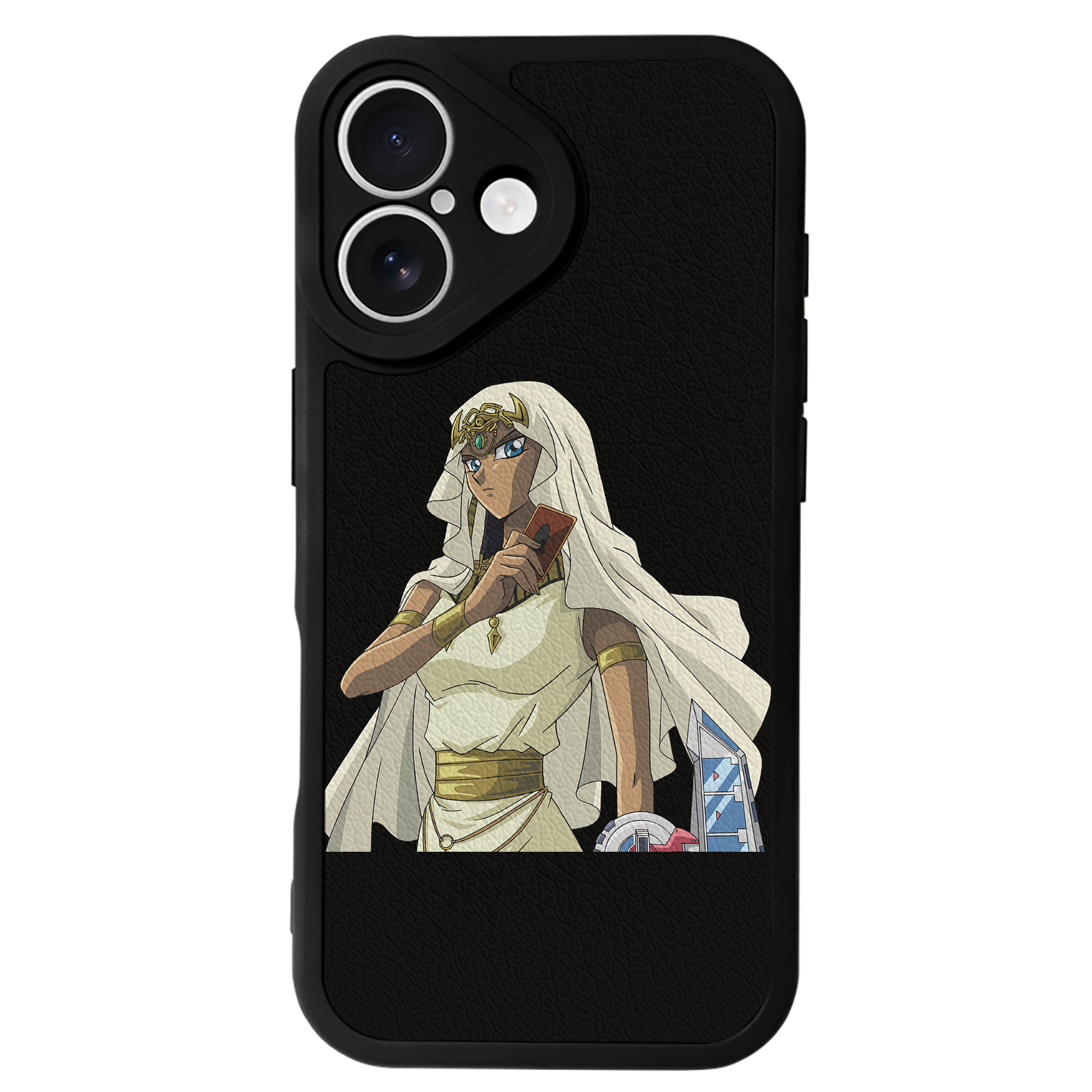 （画像用） 遊☆戯☆王 Yu-Gi-Oh! 【iPhone 16シリーズ対応】シリコンスマホケース（レザー調） 材質：シリコン